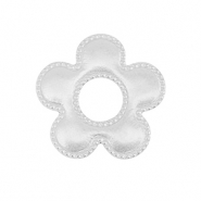 Stainless Steel - Rostfrei Stahl Anhänger/Zwischenstück Blume Silver