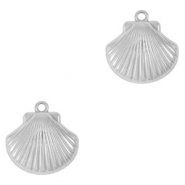Stainless Steel - Rostfrei Stahl Anhänger Muschel Silver