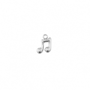 Stainless Steel - Rostfrei Stahl Anhänger Musiknote Silver