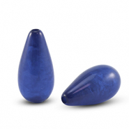 Polaris Elements Perlen tropfenform Polmo Royal blue