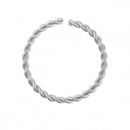 Stainless Steel - Rostfrei Stahl Schmuckzubehör Bindering Silver