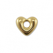 Stainless Steel - Rostfrei Stahl Schmuckzubehör Herz Gold