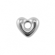 Stainless Steel - Rostfrei Stahl Schmuckzubehör Herz Silver