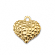 Stainless Steel - Rostfrei Stahl Anhänger Herz Gold