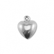 Stainless Steel - Rostfrei Stahl Anhänger Herz Silver