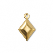 Stainless Steel - Rostfrei Stahl Anhänger Rhombus Gold