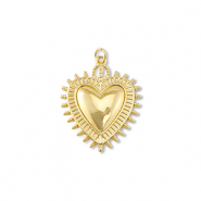 Brass TQ Metall Anhänger Hertz Gold