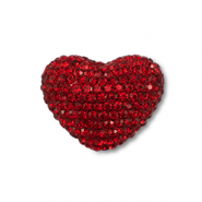Bohemian-Perlen Herz Red