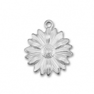 Stainless Steel - Rostfrei Stahl Anhänger Blume Silver