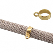 Metall DQ Ring mit Öse Gold (Nickelfrei)