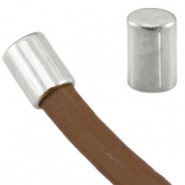 DQ Metall Endkappen Tube Ø3mm Antik silber (Nickelfrei)