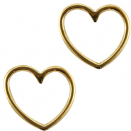DQ Metall Anhänger Herz Gold (NIckelfrei)