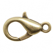 Metall Zubehör DQ Karabinerverschluss 12mm Antik bronze (Nickelfrei)