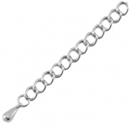 DQ Metall Verl&auml;ngerungskette Antik silber (Nickelfrei)