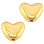 DQ Metall Perlen Herz Ø0.9mm Gold (nickelfrei)