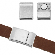 DQ Metall Magnetverschluss Ø10x2.2mm Antik silber (nickelfrei)