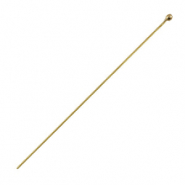 DQ Metall Nietstift mit Kugel 50mm Antik bronze (Nickelfrei)