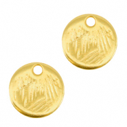 DQ Metall Anhänger 9mm Gold (Nickelfrei)