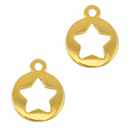 DQ Metall Anhänger Stern Gold (Nickelfrei)