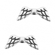 Metall Perlen DQ Angel Wings / Engelflügel Antik silber (Nickelfrei)