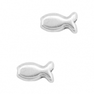 Metall Perlen DQ Fisch Antik silber (Nickelfrei)