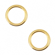 Metall Anhänger DQ Zirkel 12mm Gold (Nickelfrei)