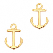 Metall Anhänger DQ Anker Gold (Nickelfrei)