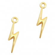 Metall Anhänger DQ Lightning Gold (Nickelfrei)