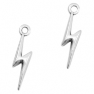 Metall Anhänger DQ Lightning Antik silber (Nickelfrei)
