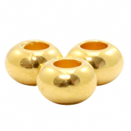 Metall Perlen DQ 6mm Gold (Nickelfrei)