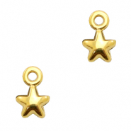 Metall Anhänger DQ Stern Gold (Nickelfrei)