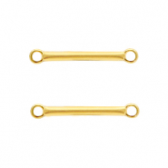 Metall Anhänger DQ Zwischenstück 18mm Gold (Nickelfrei)