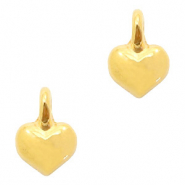 Metall Anhänger DQ Herz Gold (Nickelfrei)