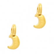 Metall Anhänger DQ Mond Gold (Nickelfrei)