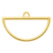 Metall Anhänger DQ halber Zirkel Gold (Nickelfrei)