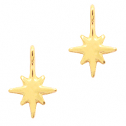 Metall Anhänger DQ Galaxis Stern Gold (Nickelfrei)