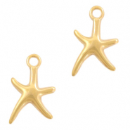 Metall Anhänger DQ Seestern Gold (Nickelfrei)