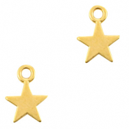 Metall Anhänger DQ Stern Gold (Nickelfrei)