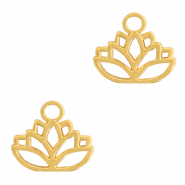Metall Anhänger DQ Lotus Gold (Nickelfrei)