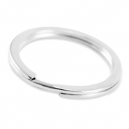 Metall Zubehör DQ Schlüssel Anhänger Ring 30mm Antik silber (Nickelfrei)