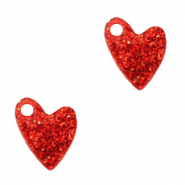 Plexx Anhänger Heart Glitter Ruby red