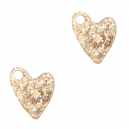 Plexx Anhänger Heart Glitter Rose peach