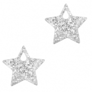 Plexx Anhänger Star Glitter Silver