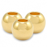 Metall Perlen DQ 6mm Gold (Nickelfrei)