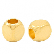 Metall Perlen DQ Cube 2.5mm Gold (Nickelfrei)