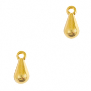 Metall Anhänger DQ Drop Gold (Nickelfrei)