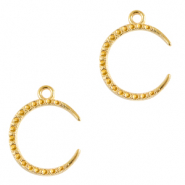 Metall Anhänger DQ Moon Gold (Nickelfrei)