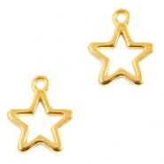 Metall Anhänger DQ Star Gold (Nickelfrei)