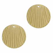 Metall Anhänger DQ 21mm Gold (Nickelfrei)