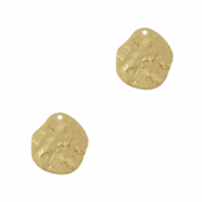 Metall Anhänger DQ irregular Gold (Nickelfrei)
